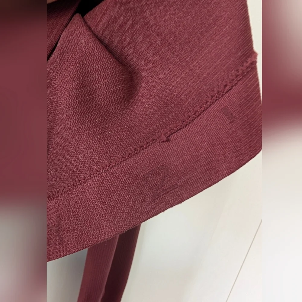 Lululemon Swiftly Tech Long Sleeve Shirt 2.0 *Race Length - Red Merlot, Size 2 - Picture 4 of 7